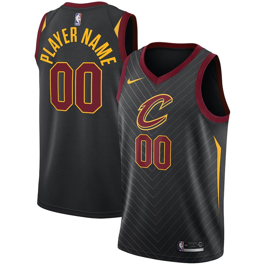Men Cleveland Cavaliers Nike Black Swingman Custom NBA Jersey->customized nba jersey->Custom Jersey